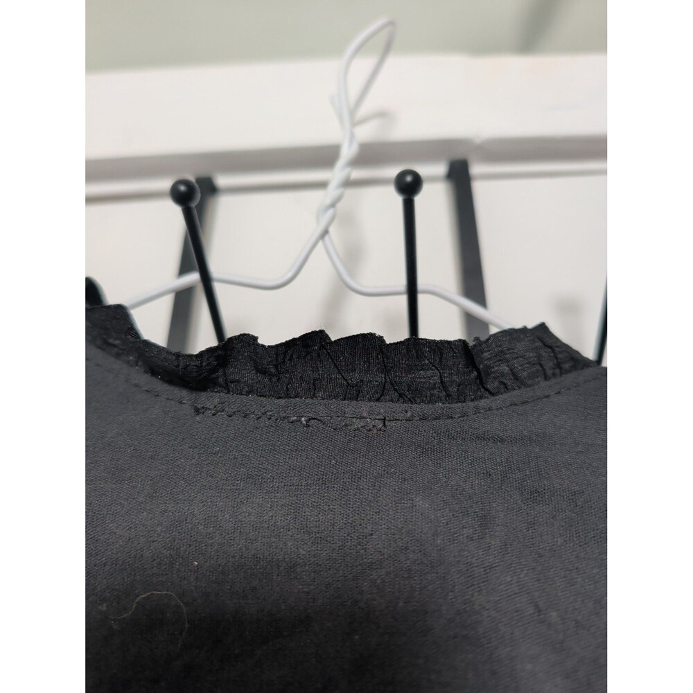 Rare Vintage Lip Service Goth Cropped Bell Sleeve Coin Tassel Top S PS114 - Picture 10 of 13